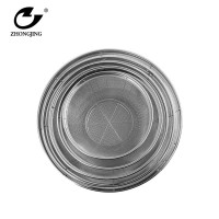 Round width rim stainless steel stainless steel net pasta bread basket