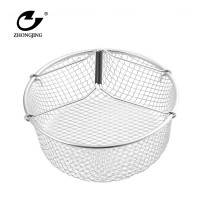 Eco-Friendly Kitchen 304 Stainless Steel mini french fry basket