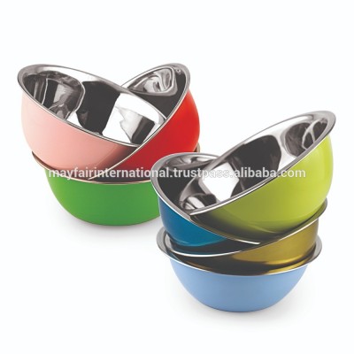 Stainless Steel Deep Mixing Bowl With Color