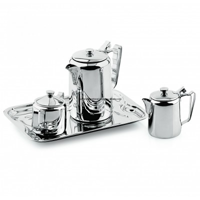 Stainless Steel Pearl Tea Set