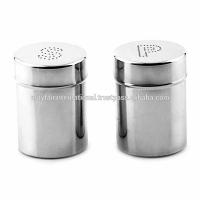 Stainless Steel Sprinkler Salt & Pepper