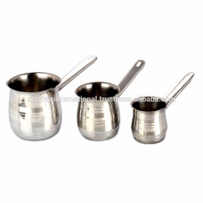 Stainless Steel Light Coffee Warmer With Stainless Steel Handle